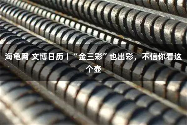 海龟网 文博日历丨“金三彩”也出彩，不信你看这个壶