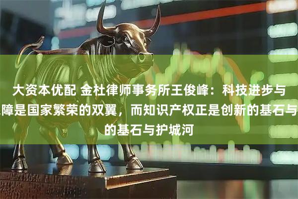 大资本优配 金杜律师事务所王俊峰：科技进步与法治保障是国家繁荣的双翼，而知识产权正是创新的基石与护城河